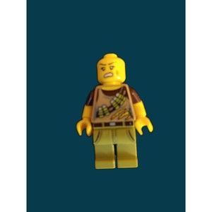 LEGO Minifigure Dino Tracker col188 Collectible Series 12 missing hair/accessori